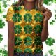 thumbnail image 4 of Xuyuer St Patricks Day Shirt Women Summer T-Shirts Shamrock Tee St Patrick's Day Round Neck T-Shirt Funny Irish Lucky Shamrock Short Sleeve Casual Tops, 4 of 7