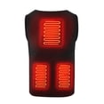 thumbnail image 4 of Chaqueta calefactora eléctrica USB para hombres y mujeres, 5 zonas de calefacción (negro XXL) Likrtyny Para estrenar, 4 of 4