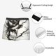 thumbnail image 3 of Fotbe Black And White Rose Calzoncillos Tipo Boxer con Bolsa de Soporte Total para Hombre, X-Temp Fresco, Transpirable y de Secado Rápido-XX-Large, 3 of 5