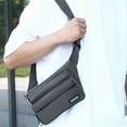 thumbnail image 6 of Men's Korean Style Crossbody Bag Lightweight Nylon Chest Shoulder Bag Sling Pack for Outdoor Travel Daily Use, 6 of 6