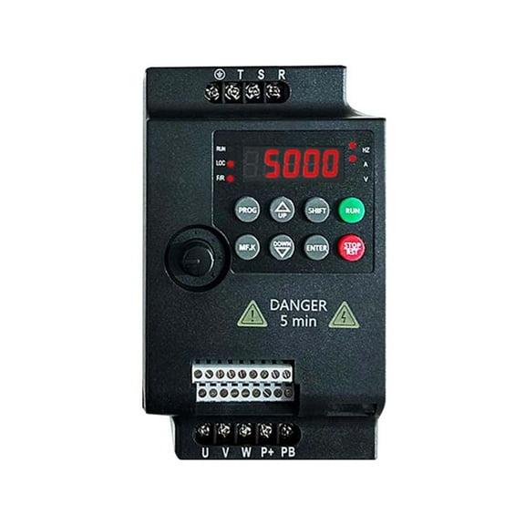 Mini VFD Inverter 220V Single-Phase Input and 220v Output Frequency Converter for Single-Phase Capacitor Motor 0.4KW
