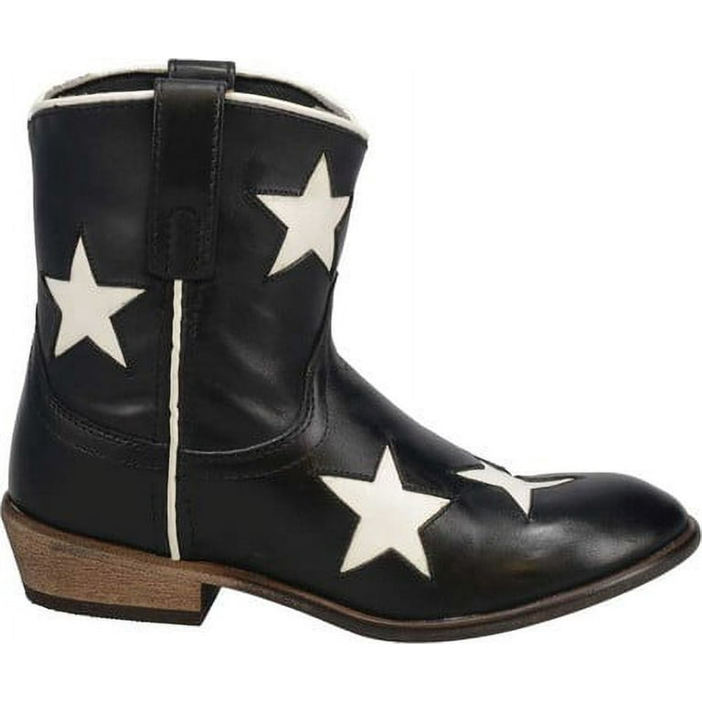 Laredo Womens Star Girl Tool-Inlay Round Toe Casual Boots Ankle