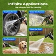 thumbnail image 7 of Turn Any Hose into a High Pressure Water Cleaning Jet, 2026 New Heavy Duty Garden Hose Nozzle, Multi Function Lawn & Garden Watering Sprayer, Spray Nozzles for Cleaning Garden Yard Pets Car, 7 of 7