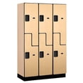 thumbnail image 2 of Salsbury Industries 27368MAP Extra Wide Designer Wood Locker - 3 Wide - Maple, 2 of 4