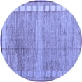 thumbnail image 1 of Ahgly Company Indoor Round Oriental Blue Modern Area Rugs, 3' Round, 1 of 4