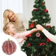 thumbnail image 4 of onlyliua para El Hogar Adornos Navideños Bolas de Decoración para Árbol de Navidad con Bolas de Polvo Adornos Navideños Adornos Navideños de 8 Cm Colgantes Pequeños, 4 of 6