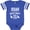 Football Blue and White, variant on Idaho Awesome Since 1890 Boys or Girls Baby Bodysuit