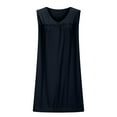 thumbnail image 6 of Lorytime Casual Dresses for Women Short Blue Summer Sleeveless Spaghetti Strap Dresses Mini Dress Hawaiian Sundress Knee Length Dresses Solid V Neck Beach Dresses Resortwear L, 6 of 9