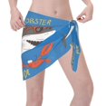 thumbnail image 3 of Kll Shark With Sunglasses And Lobste Print Women'S Sarong Coverups Short Bathing Suit Wrap Skirt Beach Wrap Swimsuit Cover Ups, 3 of 7