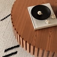 thumbnail image 5 of Olive - Shaped Tea Table | Ideal for Primary Living Space | Handmade Design with Solid Wood Relief | Quick Assembly, 5 of 5