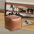 thumbnail image 7 of YiFudd Faux Leather Unstuffed Pouf Ottoman Cover, Footstool for Storage and Floor Seating, 7 of 7
