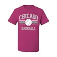 thumbnail image 2 of Wild Bobby City of Chicago CHI American Baseball Fantasy Fan Sports Men's T-Shirt, Fuschia, Small, 2 of 6