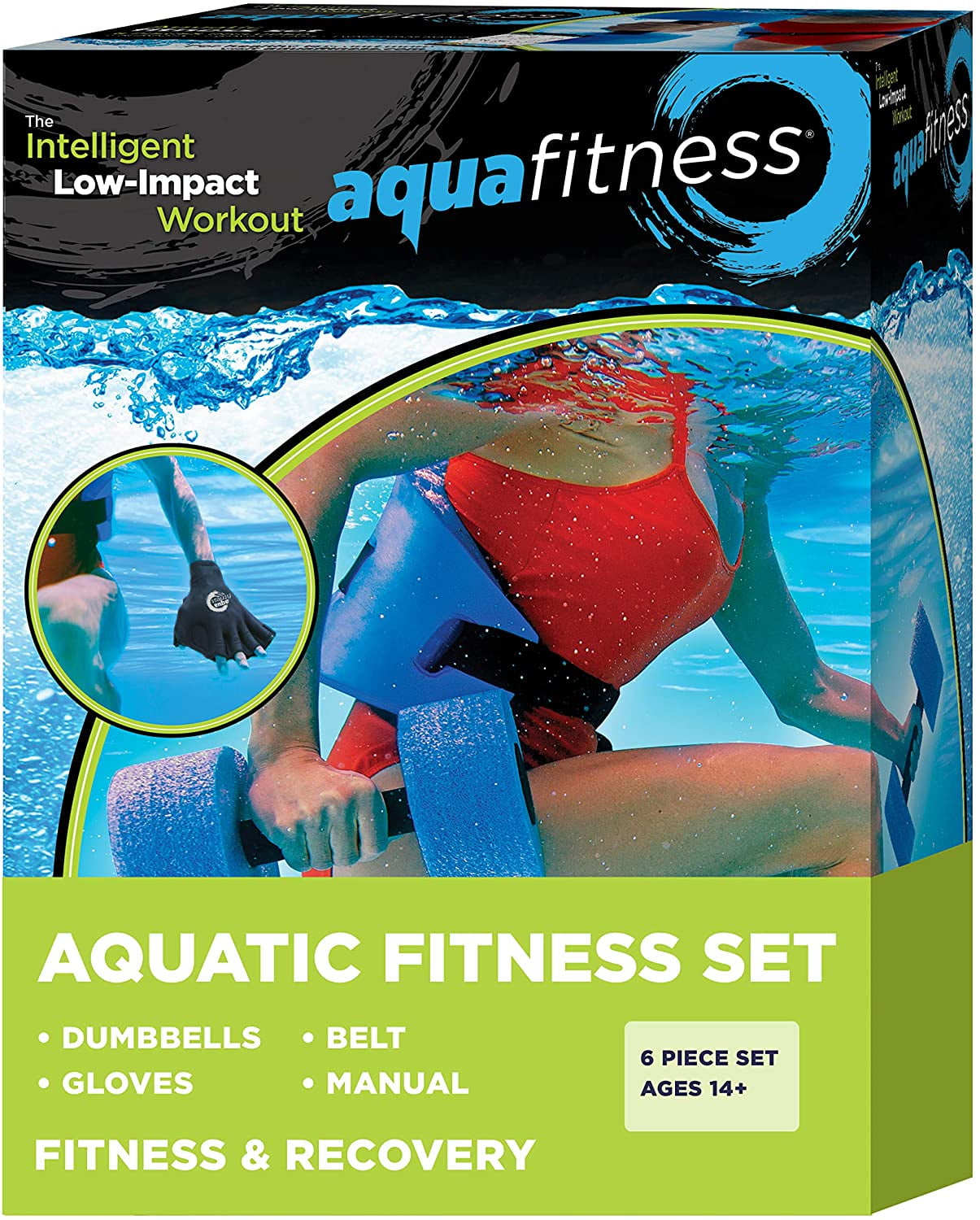 AQUA Fitness Deluxe Flotation Belt Water Aerobics Aquatic Adjustable Strap 