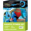 Aqua-Leisure New and Improved Aqua 6 Piece Fitness Set for Water Aerobics, Pool Exercise Equipment, Aquatic Swim Belt, Resistance Gloves, Barbells, Model: AF4730