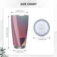 thumbnail image 4 of Balery Dreamy Moonlit Window Pattern 20oz Insulated Car Cup with Dual Drink Lids, Stainless Steel Travel Mug Eco-Friendly and Leak-Proof-Without Straw, 4 of 8