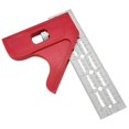 thumbnail image 1 of Woodworking Ruler Precision Ruler Metal Ruler Angle Measuring Tool Woodworking Protractor, 1 of 4