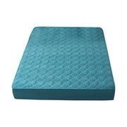 Yoloke Extra Deep Pocket Fitted Bed Sheet - Soft, Breathable, and Non-Slip with Non-Pilling Protection for Mattresses - Warmth Cotton Bedding Quilted Sheet