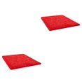 thumbnail image 2 of Injueey Alfombra de dormitorio para sala de estar, alfombra antideslizante, alfombra de pelo largo para Yoga, alfombra para mesita de noche, Rojo 40*60cm 2piezas, 2 of 6