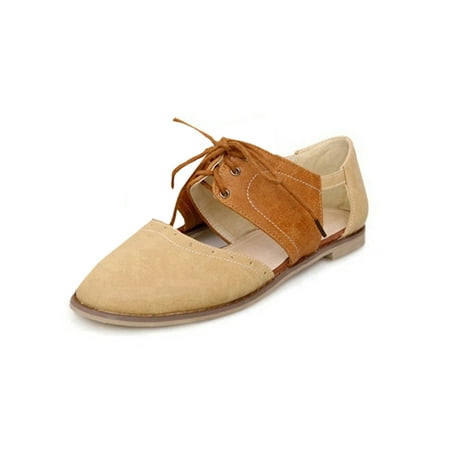 

Fangasis Ladies Comfort Round Toe Flat Sandals Summer Flats Lightweight Breathable Hollow Out Walking Shoes