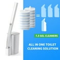 thumbnail image 6 of oshang Disposable Toilet Brush - Toilet Bowl Cleaner, Toilet Cleaning Supplies, Toilet Brush with Holder, 14 Refills for Bathroom Cleaning, 6 of 10