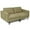 Green, variant on Costway Modern Loveseat Linen Fabric 2-Seat Sofa Couch w/ Side Storage Pocket Green