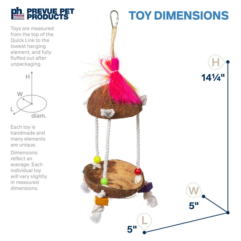 PREVUE BASKET BANQUET BIRD TOY PREVUE BASKET BANQUET BIRD TOY