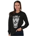 thumbnail image 5 of Halloween Betty Boop Undead Zombie Women's Long Sleeve T Shirt Brisco Brands S, 5 of 6