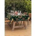 thumbnail image 4 of 60x84 Inch Outdoor Tablecloth with Umbrella Hole Zipper Rectangle Boho Flower Rectangular Tablecloths Outside Waterproof Bohemian Gorgeous Patterns Ethnic Bohemian Patio Table Cover for Picnic Party, 4 of 8