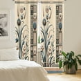 thumbnail image 3 of Ambesonne Floral Curtains 2 Panel Set, Historic Floral Botanical, Pair of - 28" x 95", Slate Blue Beige Tan, 3 of 4