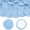 Haze Blue, variant on 40 Pcs Sailboat Nautical Wax Seal Stickers, Haze Blue Wax Seal for Envelopes with Embossed Rose Design, Self-Adhesive Stickers