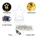 thumbnail image 3 of Cadena de lámpara Luces de cascada 317LEDs 8 modos árbol luz pentagrama árbol de Navidad luces decorativas de cascada luces de cadena de hadas para boda fiesta patio Eccomum Cadena de lámpara, 3 of 7