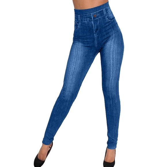 Outfmvch Jean Leggings for Women Stretchy Jeans for Women Petite Jeans for Women Wide Leg Jeans Woman Stretch Jeans for Women Womens Jeans Bootcut Blue M