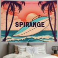 thumbnail image 2 of Patifu Palm Tree Surfboard Vaporwave Tapestry Wall Hanging Unique Style Graphic Tapestries Home Wall Decor for Living Room Bedroom Apartment Farmhouse Dorm 60x50inch, 2 of 6