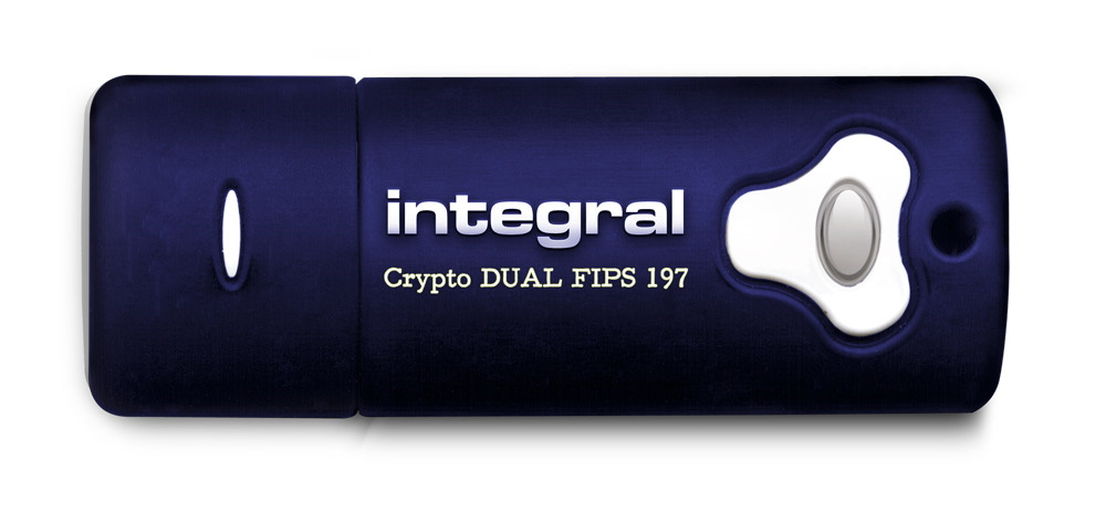4GB Integral Crypto DUAL FIPS 197 Encrypted USB3.0 Flash Drive (AES 256-bit Hardware Encryption) - image 2 of 4