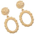 thumbnail image 5 of Women Round Circle Dangle Earring Flower oval dangle Girl Flower Exaggerated Oval Ear Drop Earring Jewelries, 5 of 5