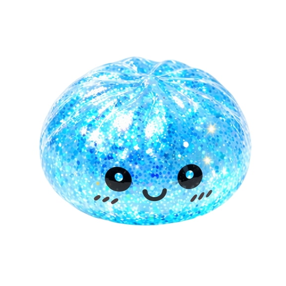 Cute Dumpling Squishy Mystery Box, Mystery Squeeze Dumpling, Squishy Dumpling Stress Relief Toy with Realistic Texture, Glitter Stress Relief Squeeze Balls, Party & Birthday Gifts Adults