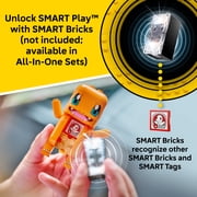 LEGO Pokémon SMART Play: Charmander and Geodude's Cavern Clash - Compatible Set with 2 SMART Tags and 2 Pokémon Figures - Interactive Building Toy - Gift for Boys and Girls, Ages 6+ 72157