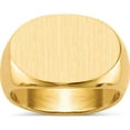 thumbnail image 1 of 14K Yellow Gold 13.0X19.0mm Open Back Mens Signet Ring (Size 10) Made In United States rs257, 1 of 5