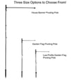 thumbnail image 3 of In the Breeze 4583 — Pivoting Low-Profile Garden Flag Pole — 33 Inches High by 15 Inches Wide — Color: Black, 3 of 5