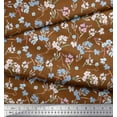 thumbnail image 2 of Soimoi Cotton Duck Fabric Artistic Floral Print Sewing Fabric Yard 42 Inch Wide, 2 of 3