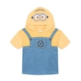 thumbnail image 2 of Minions Adult Men or Women Cosplay Hooded T-Shirt Bright Yellow Blue, 2 of 6
