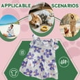thumbnail image 3 of GASTROPOD 2Pcs Dog Dresses for Small Dogs Girl,Polyester Pet Clothes,Comfortable Fit with Flower Puppy Clothes,L, 3 of 7