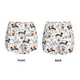 thumbnail image 3 of Fuzoiu Halloween Dachshund Print Women's Athletic Shorts, Double-Layer Running Shorts with Pocket,Women's Workout Shorts for Yoga, Gym, and Workouts-X-Large, 3 of 7