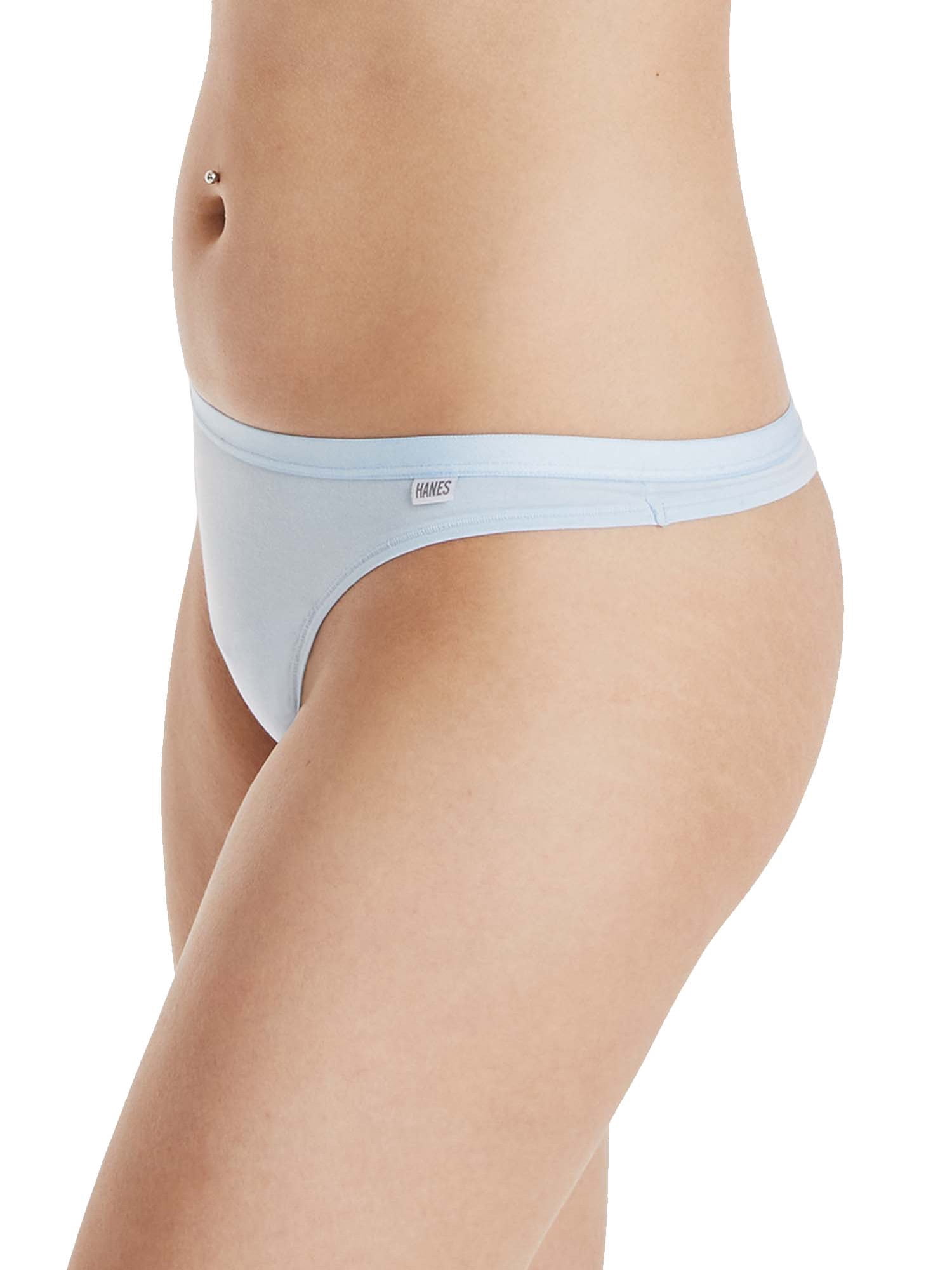 Hanes Classics Womens Cotton Modal Thong , 3 Pack