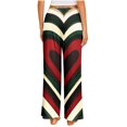 thumbnail image 6 of Valentines Day Pajama Pants For Women Trendy Heart Printed Loose Pants Wide Leg Comfy Soft Plus Size Sleeping Pants Multicolor M, 6 of 6