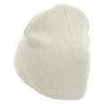 thumbnail image 2 of 310 Embroidered 8 inch Acrylic Short Blank Beanie - White OSFM, 2 of 5
