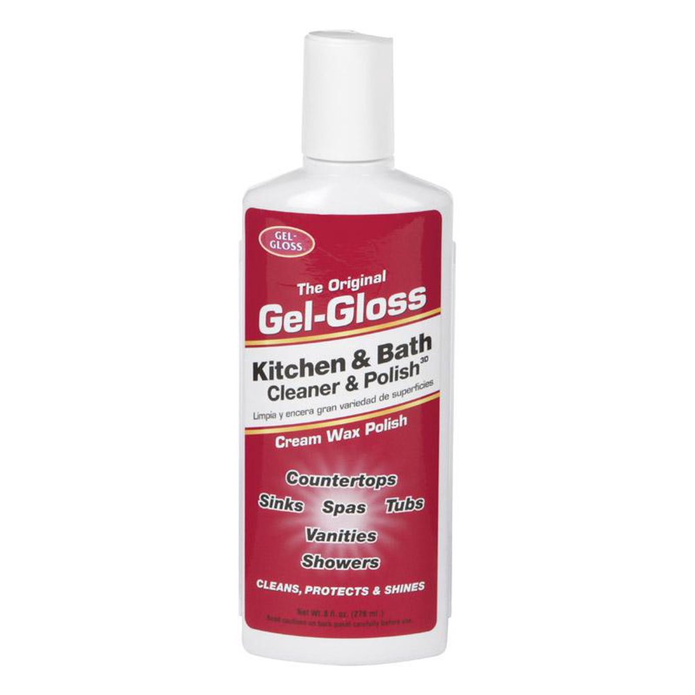 GelGloss No Scent Kitchen & Bath Cleaner & Polish 8 oz. Cream, 3PK