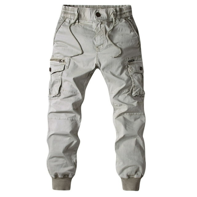 WEIYLL Pants for Women Solid Color Overalls Plus Size Grey Pant size 38
