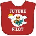 thumbnail image 3 of Inktastic Future Pilot Airplane for Boys Boys Baby Bib, 3 of 4