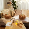 thumbnail image 5 of 13.8" Halloween Pumpkin Floor Pillow - Oversized Plush Throw Cushion for Kids, Girls & Home Decor, Cute Pumpkin-Shaped Seating Pad & Decorative Accent, 5 of 8
